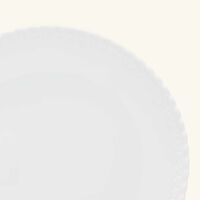christofle babylone dinner plate round white 27cm