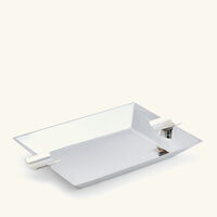 christofle uni club ashtray rectangular small silver plated