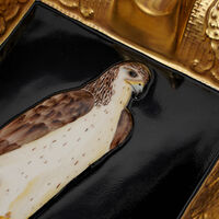 Falcon Ashtray Rectangular Gold villari falcon ashtray rectangular gold