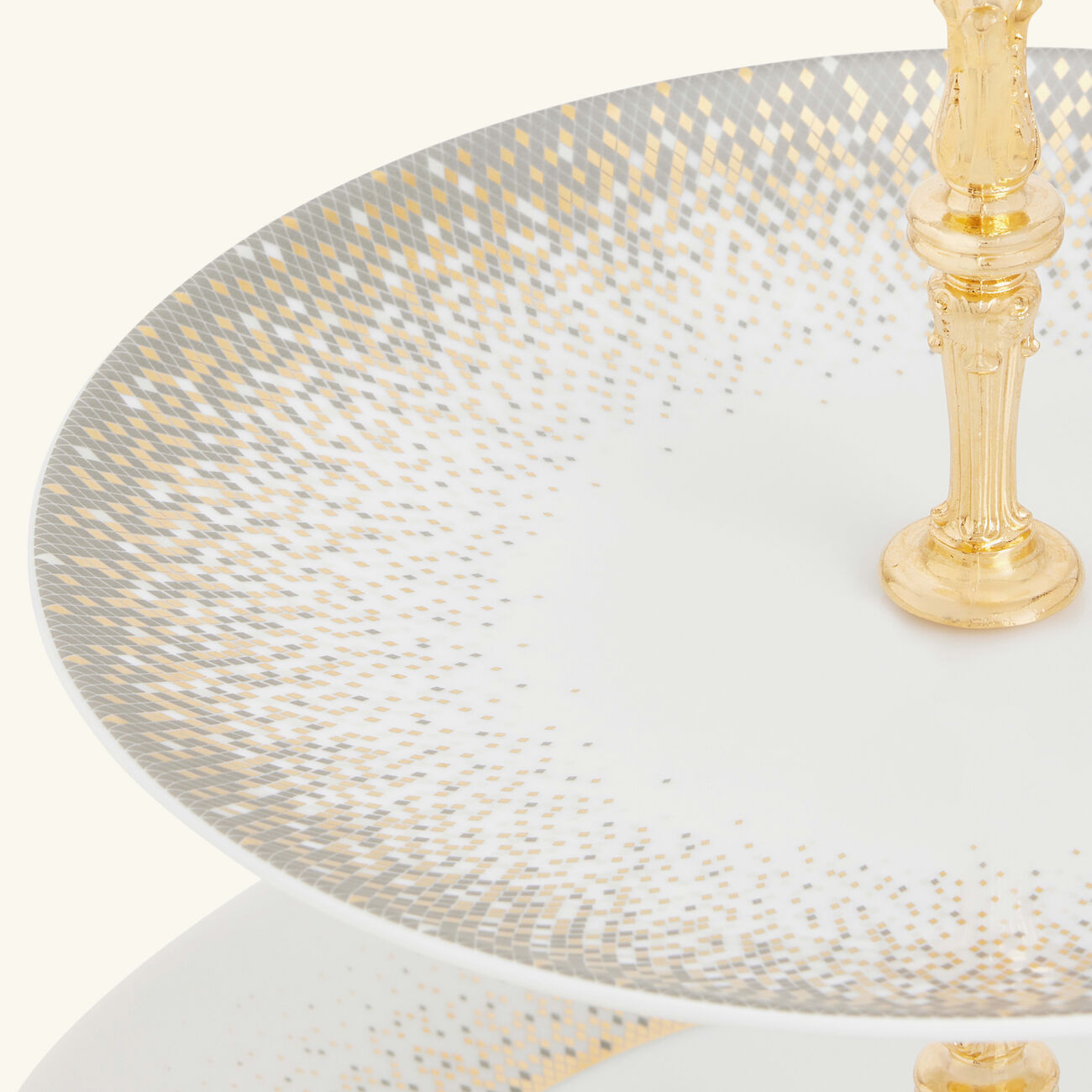 haviland souffle d or 3 tier cake stand