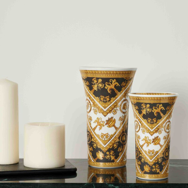 I Love Baroque Vase Medium Black versace i love baroque vase medium black