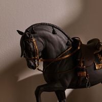 Spanish Pure Breed Horse Sculpture Large Black lladro spanish pure breed horse sculpture large black