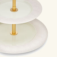 villari peacock extravaganza cake stand gold