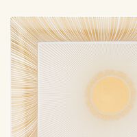 bernardaud sol ashtray rectangular small gold