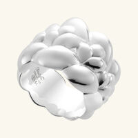 كريستوفل خاتم بابيلون كبير فضي   مقاس 53