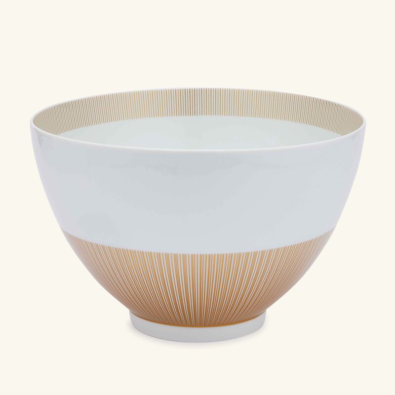 bernardaud sol fruit bowl gold 27cm