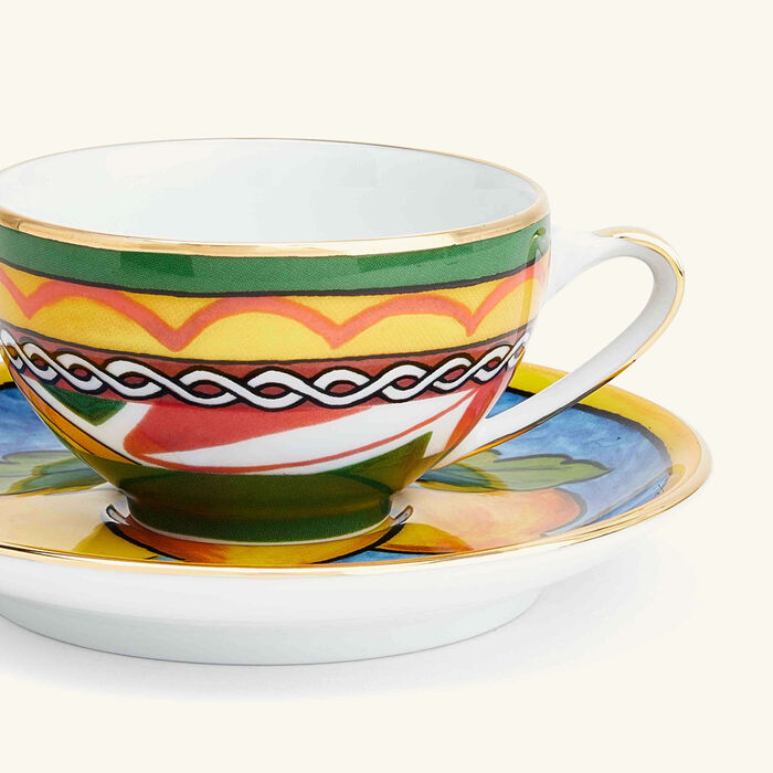 dolce gabbana casa carretto lemon espresso set