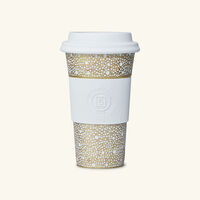 bernardaud ecume travel mug gold