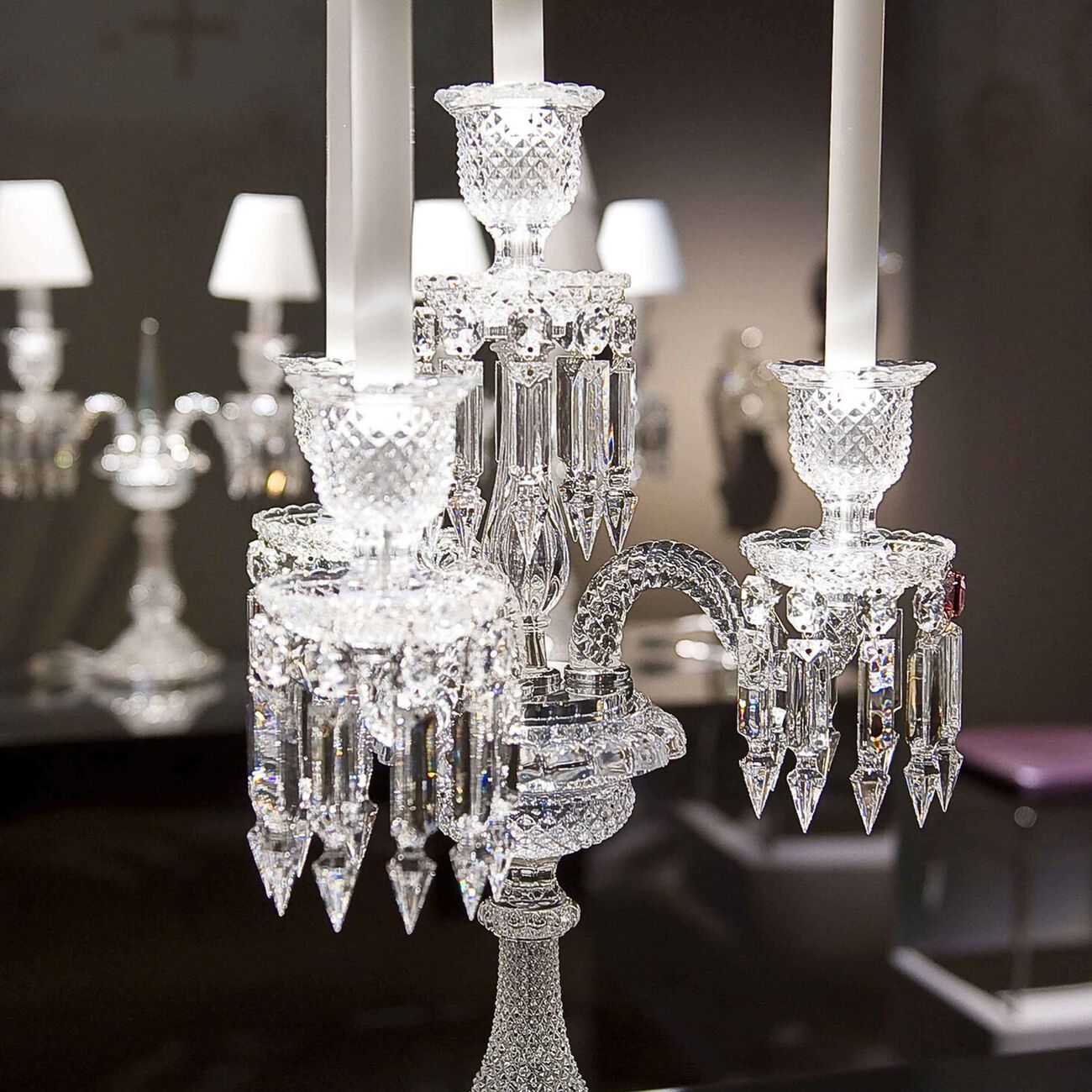 baccarat z nith candelabra clear