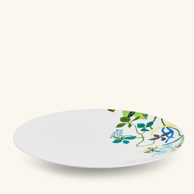 bernardaud organza dinner plate round green