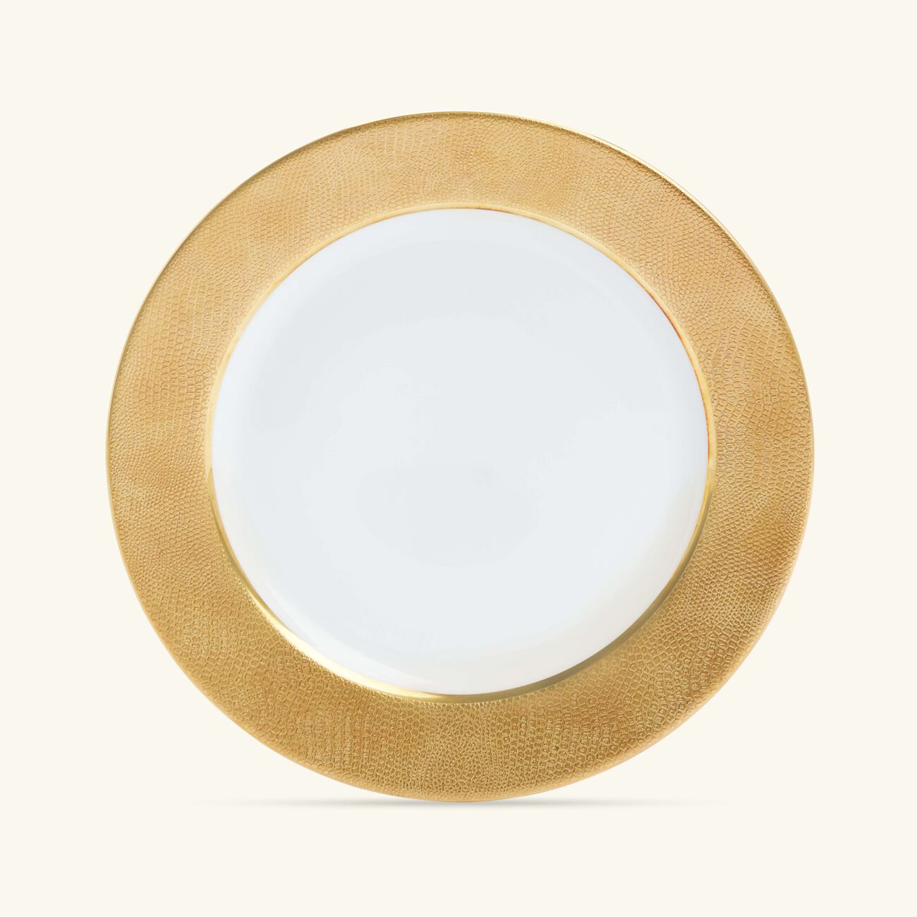 bernardaud sauvage blanc salad plate round gold 21cm