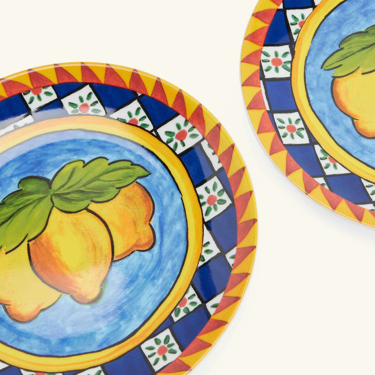 dolce gabbana casa carretto dessert plate round 19cm set of 2