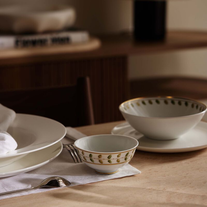 bernardaud constance soup bowl green