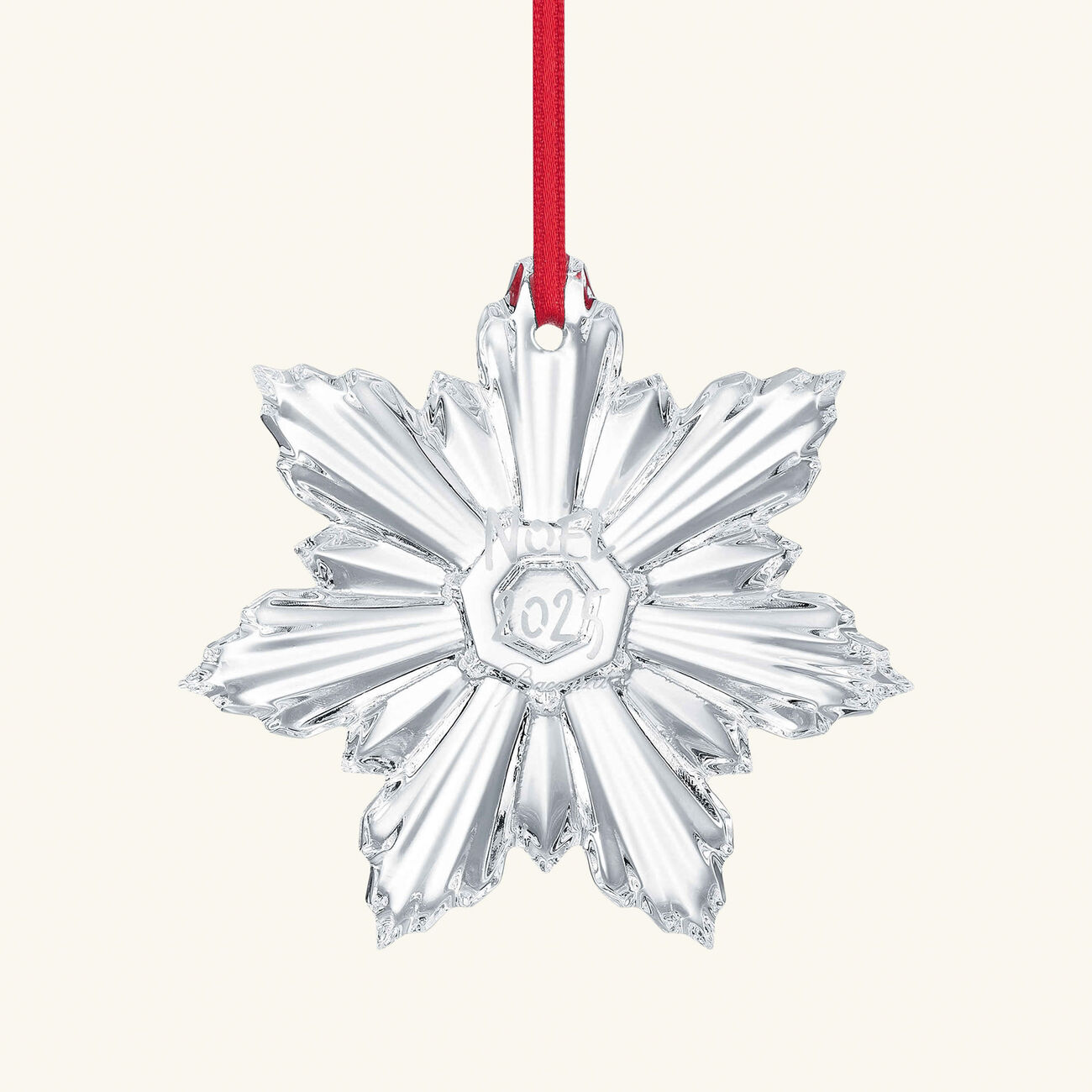 باكارا قطعة الزينة الشفّافة نويل 2025 بالحجم الصغير