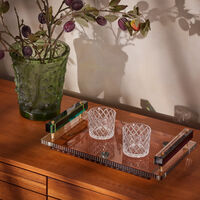Fontana Tray Rectangular Large Brown reflections copenhagen fontana tray rectangular large brown