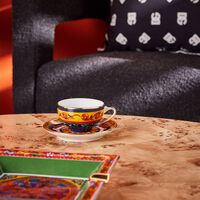 dolce gabbana casa carretto espresso set pattern