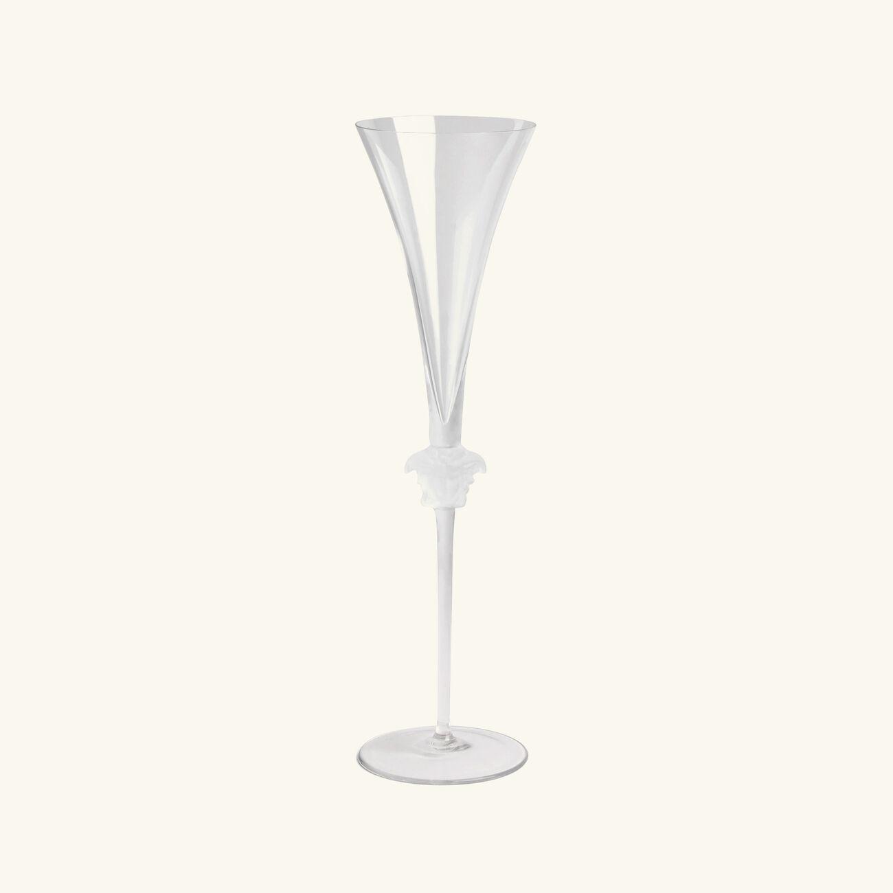 Medusa Lumiere Champagne Glass Clear versace medusa lumiere champagne glass clear