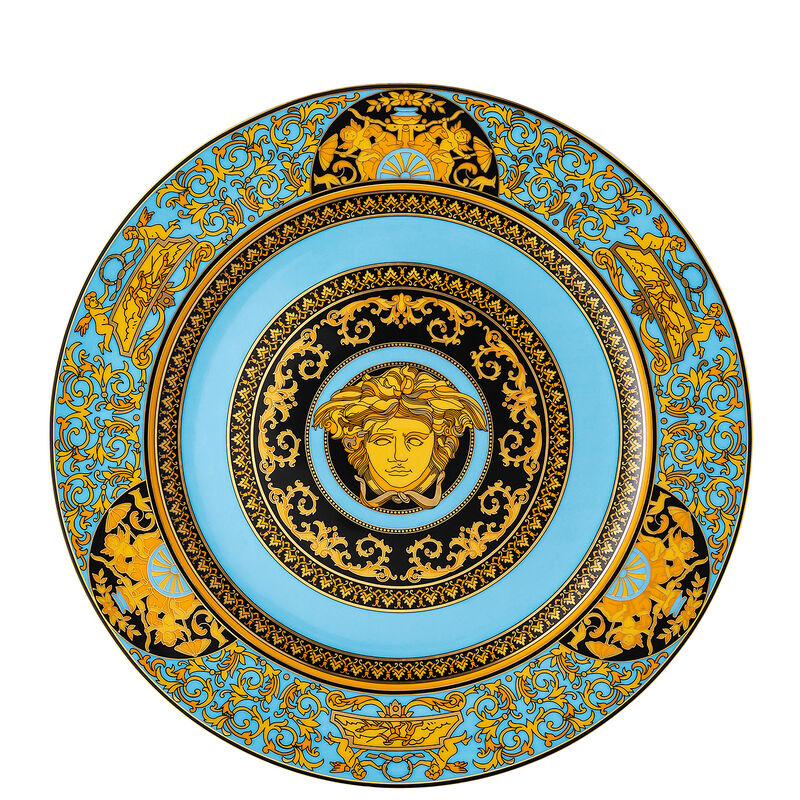 Medusa Celeste Service Plate, large