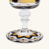 les ottomans ikat drinking glass black