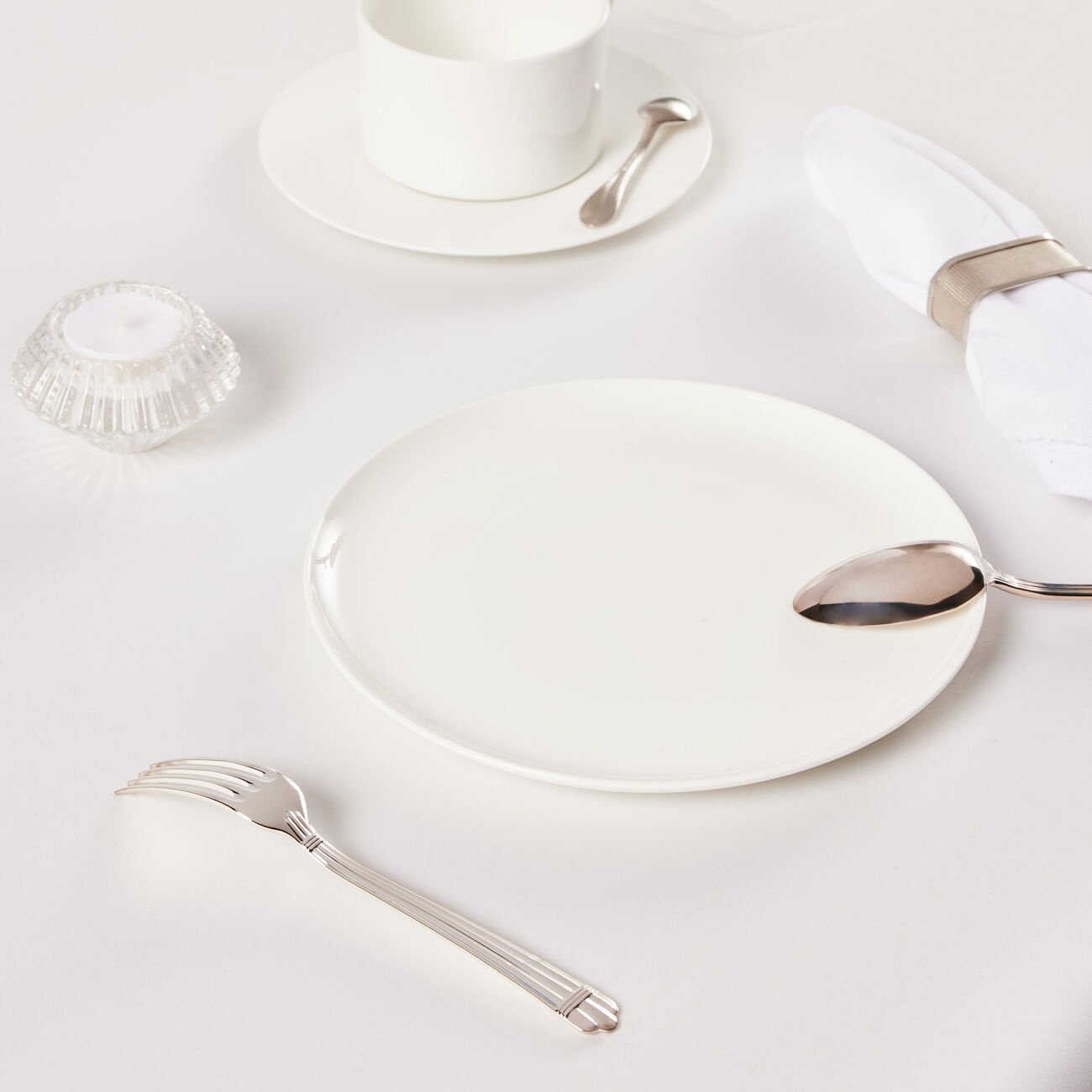 christofle aria dessert fork silver plated
