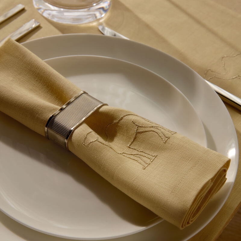 catherine denoual camel napkin beige