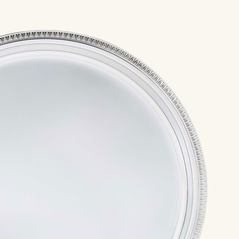 christofle malmaison serving tray round medium silver plated
