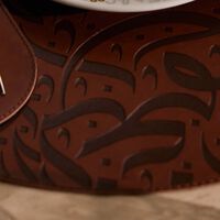 دملاج طقم نغم لإكسسوارات المائدة باللون البني   6 قطع