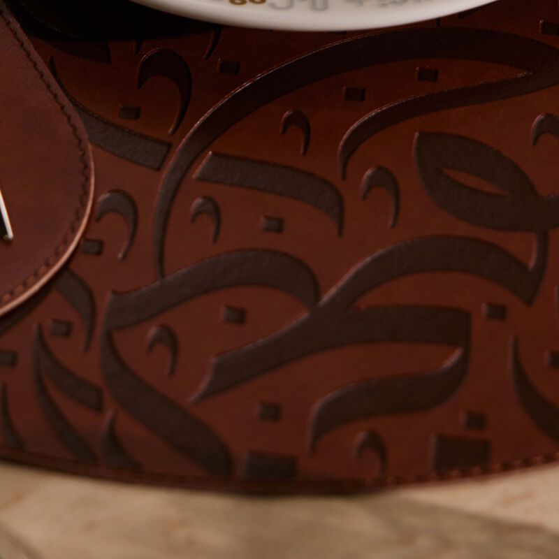 دملاج طقم نغم لإكسسوارات المائدة باللون البني   6 قطع