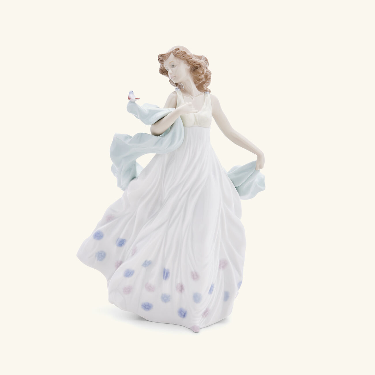 lladro summer serenade sculpture medium blue