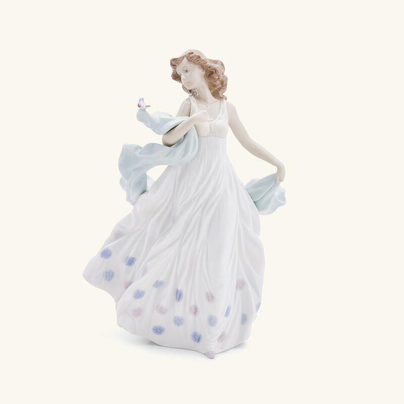 lladro summer serenade sculpture medium blue
