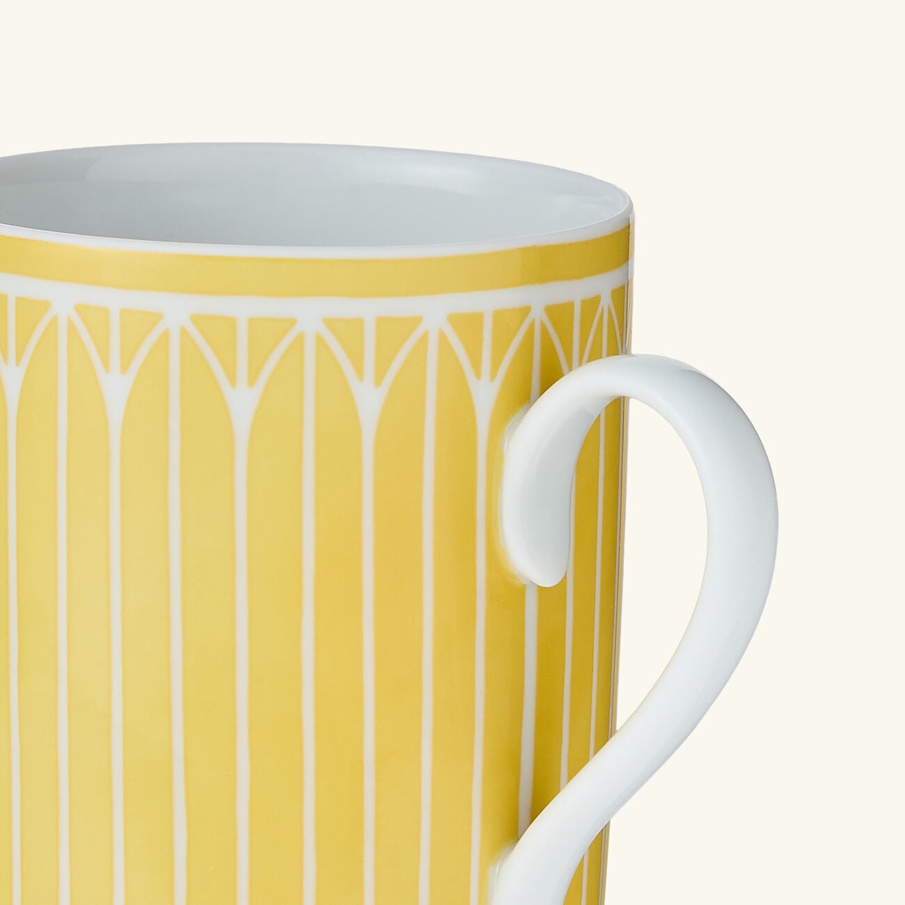 christofle malmaison riviera mug yellow