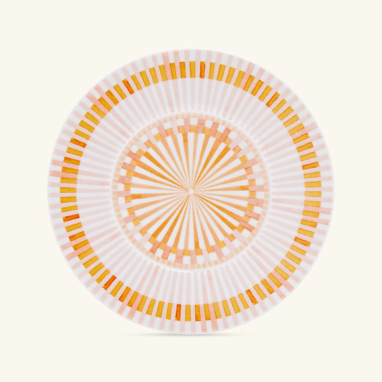 bernardaud terra rosa bread butter plate round orange 16cm