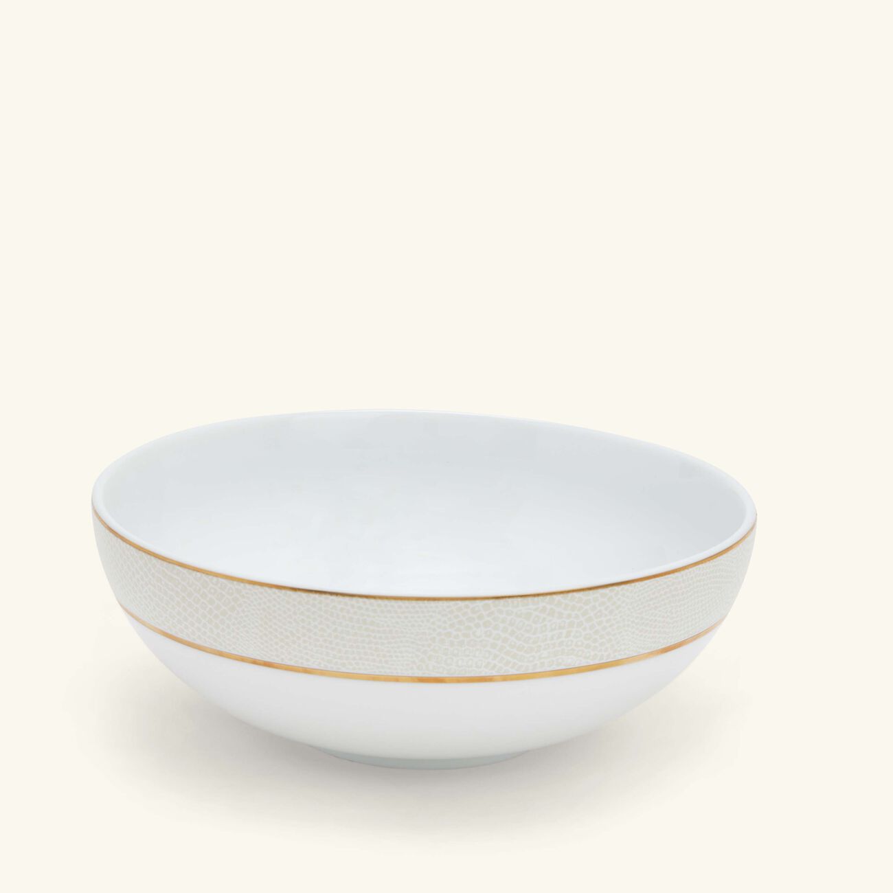 bernardaud sauvage blanc serving bowl gold