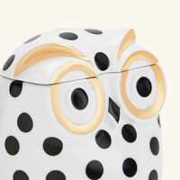 fornasetti civetta impallinata jar white
