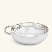 christofle vertigo serving bowl silver plated 14cm