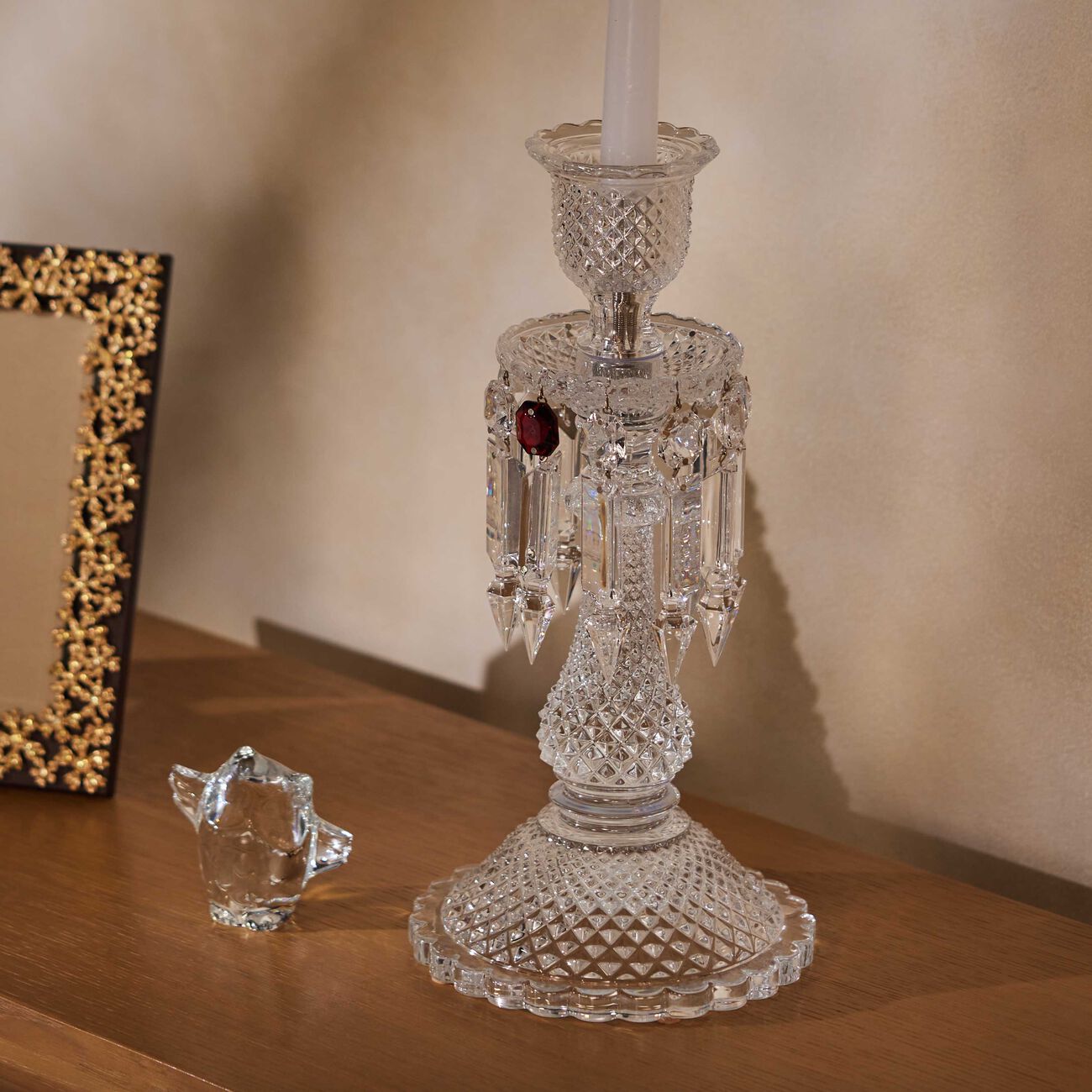 baccarat z nith candle holder clear