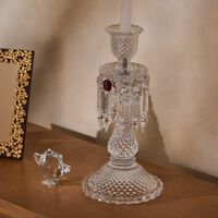baccarat z nith candle holder clear
