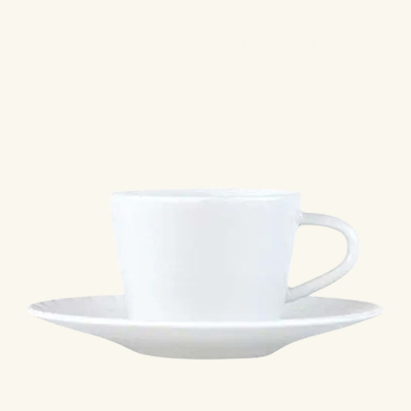 Twist Coffee Cup & Saucer White bernardaud twist coffee cup saucer white