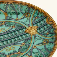 versace scala del palazzo plate round green 21cm