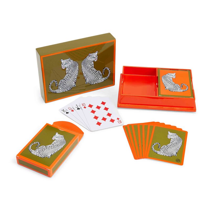 Leopard Lacquer Card Set, large