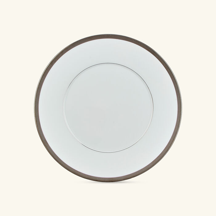 bernardaud maille platine dinner plate round white 27cm
