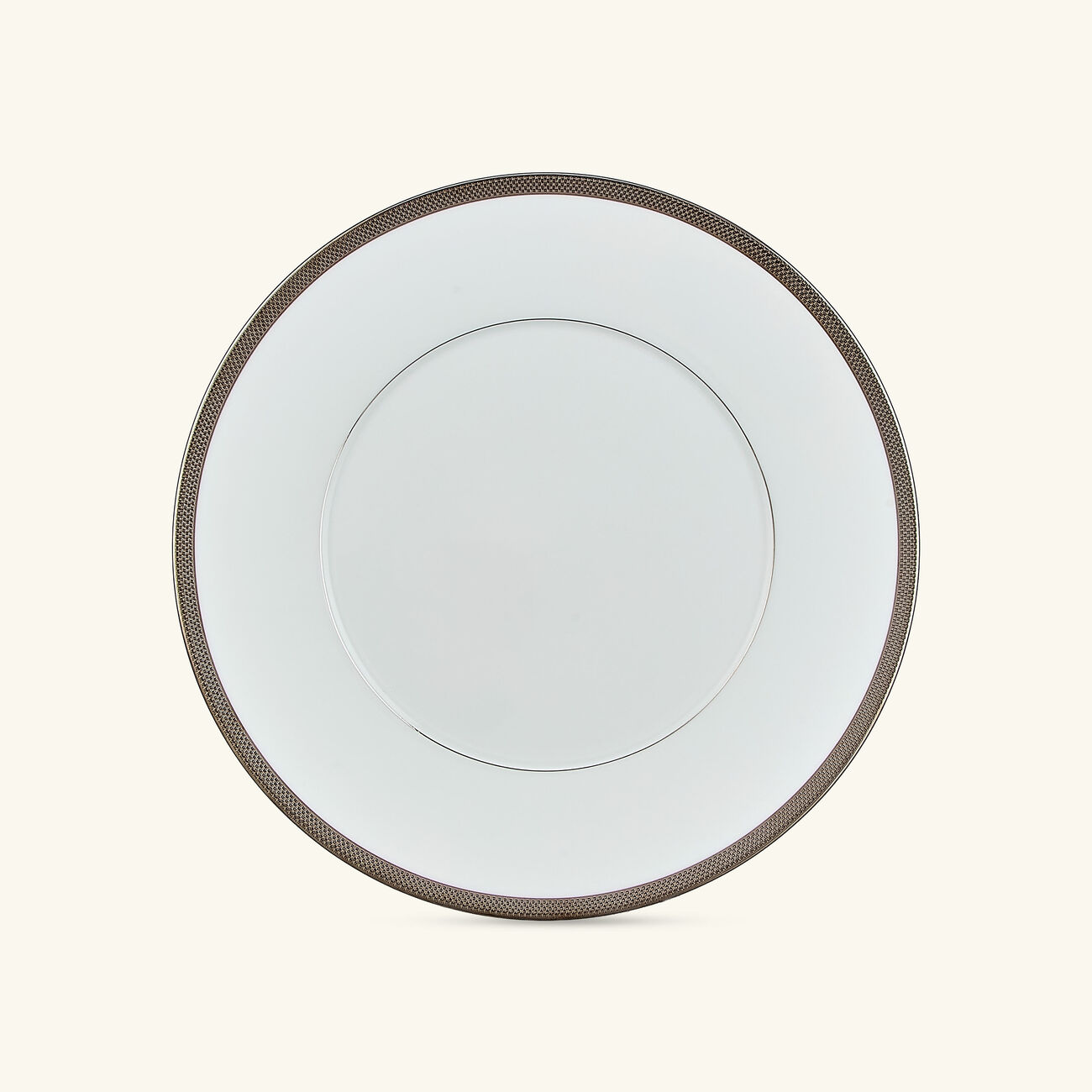 Maille Platine Dinner Plate Round White 27cm bernardaud maille platine dinner plate round white 27cm