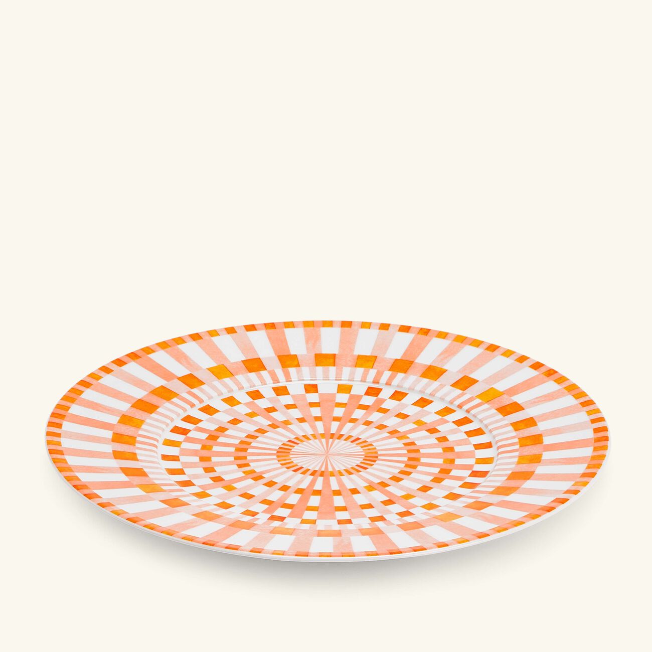 bernardaud terra rosa charger plate round orange 29cm