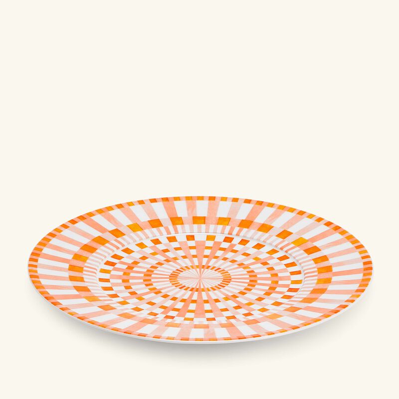 bernardaud terra rosa charger plate round orange 29cm