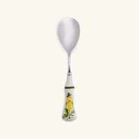 les ottomans lemon ceramic serving spoon white