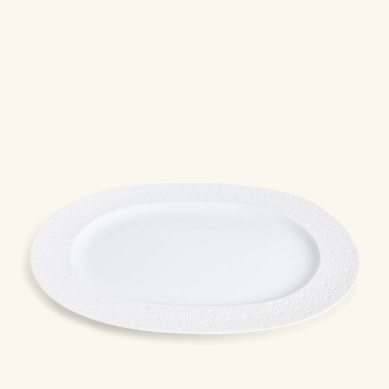 bernardaud ecume serving platter oval white 35cm