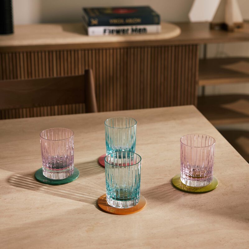 Octogone Coasters Intense Set of 4 baccarat octogone coasters intense set of 4