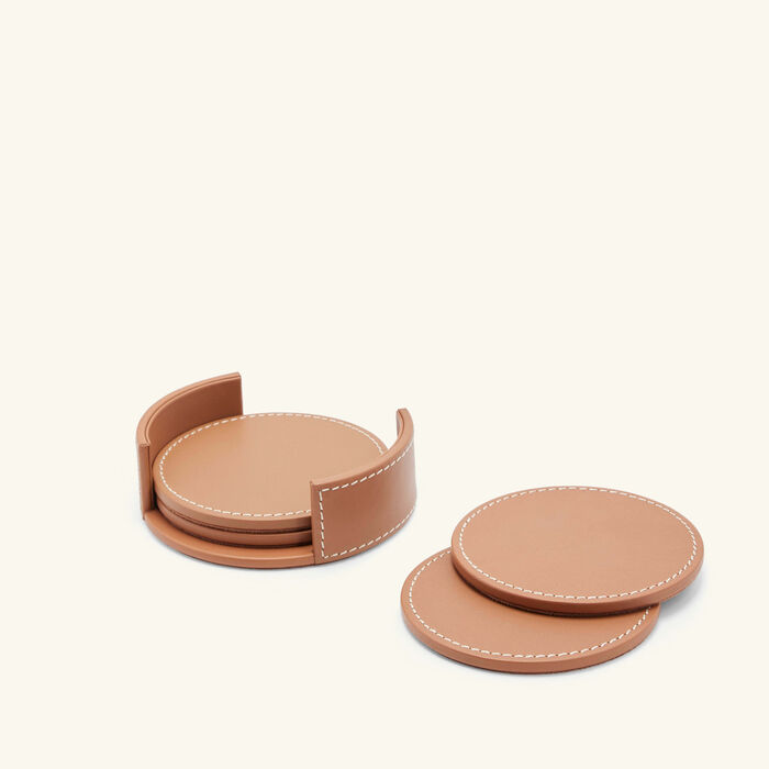 ralph lauren home wyatt coaster brown set of 4