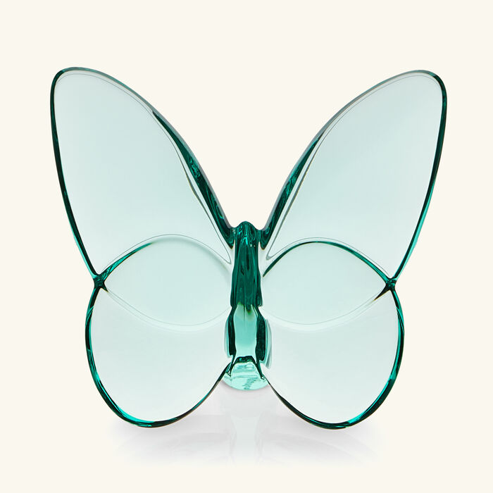 baccarat papillon lucky butterfly figurine mini turquoise