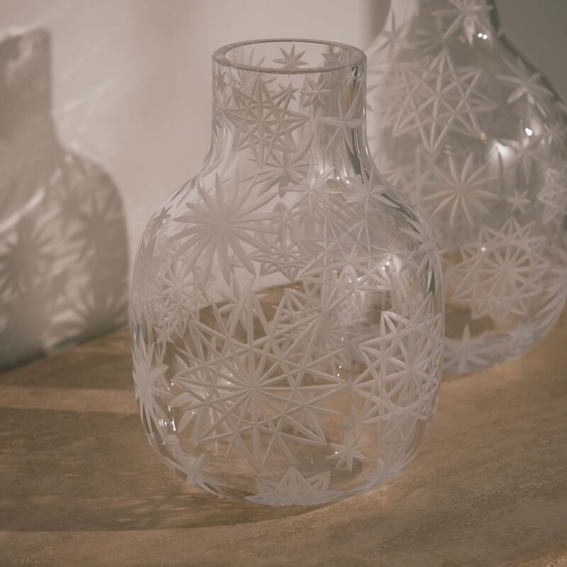 Krakatit Vase Round Medium Clear ruckl krakatit vase round medium clear